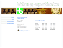 Tablet Screenshot of bifang-apotheke.ch